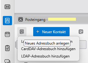 Thunderbird - Adressbuch mit CardDAV